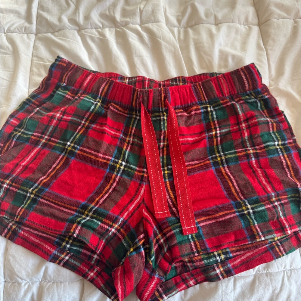 Old Navy Red Plaid Shorts